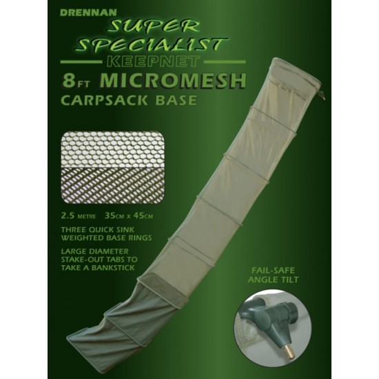 Drennan Juvelnic Super Specialist Micro Mesh CarpSack Base 2.5M