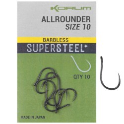 Korum Super Steel Barbless Allrounder Hook Nr.10