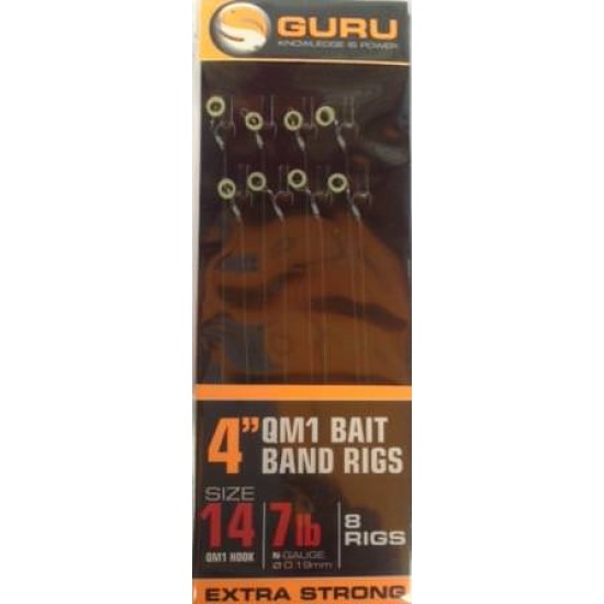 Guru QM1 Nr.14 Hair Rigs With Bait Band
