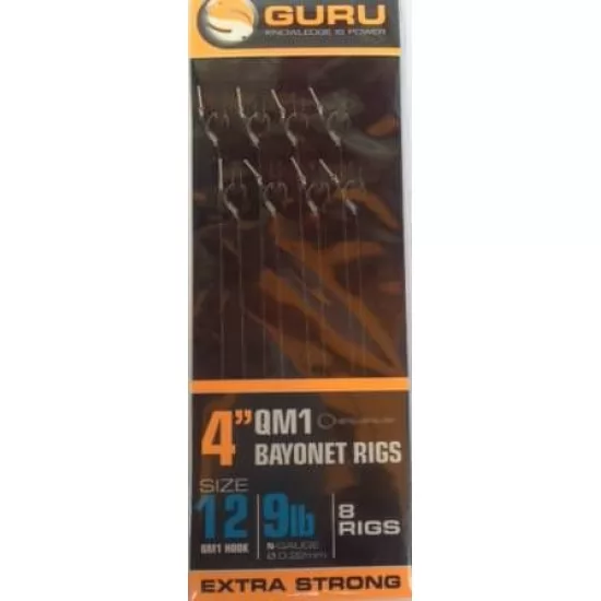Guru QM1 Nr.12 Hair Rigs With Bait Bayonets Guru QM1 Nr.12 Hair Rigs With Bait Bayonets