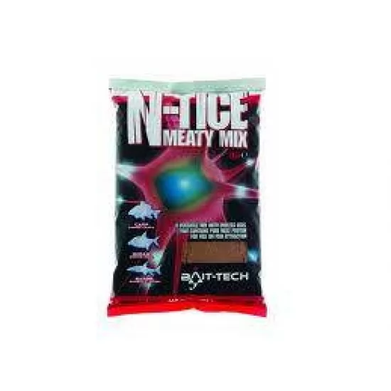 Bait-Tech N-Tice Meaty Mix Groundbait 1kg Bait-Tech N-Tice Meaty Mix Groundbait 1kg