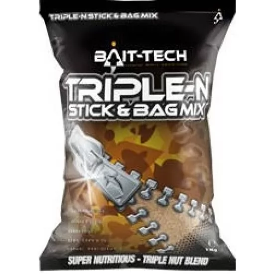 Bait-Tech Triple N Stick & Bag Mix 1kg Bait-Tech Triple N Stick & Bag Mix 1kg