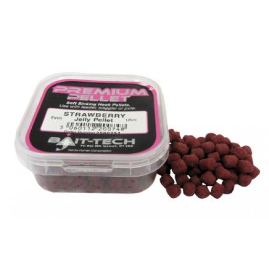 Bait-Tech Prem Jelly Pellet Strawberry 6mm Bait-Tech Prem Jelly Pellet Strawberry 6mm
