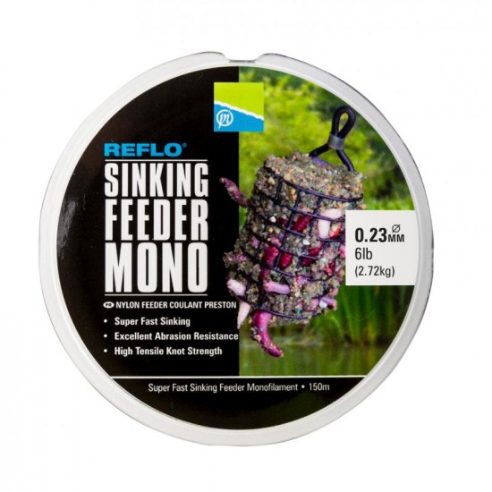 Fir Monofilament Preston - Reflo Sinking Feeder Mono 0.23mm