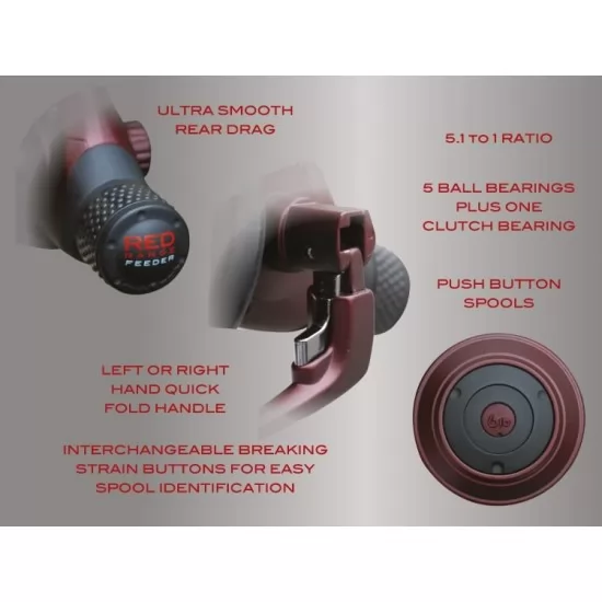 Mulineta Drennan Red Range Float Reel 6-30 Mulineta Drennan Red Range Float Reel 6-30