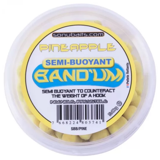 Pelete Sonubaits Semi-Buoyant Band`Um Ananas 7mm Pelete Sonubaits Semi-Buoyant Band`Um Ananas 7mm