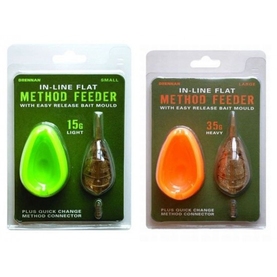 Momitor method si matrita - Drennan In-Line Flat Method Feeder & Mould Large 35G