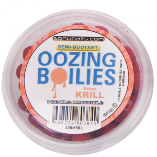 Boilies Sonubaits Oozing Boilies Krill  Red 60g