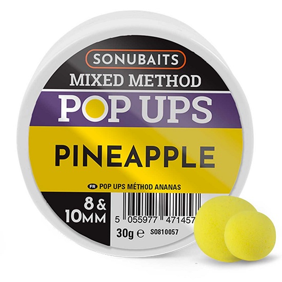 Sonubaits Mixed Method Boilies Pineapple Pop-Up 8 &10mm