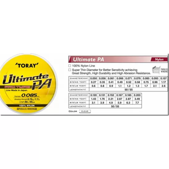 Fir inaintas TORAY ULTIMATE PA 0.167mm