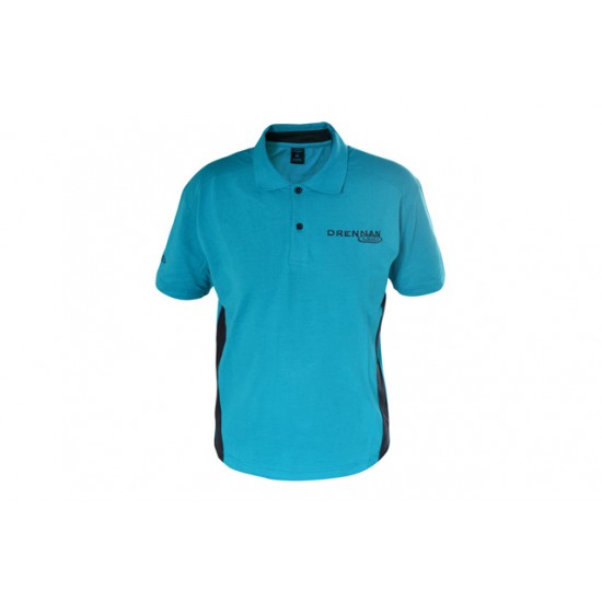 Drennan Tricou Polo Grey Aqua marime M