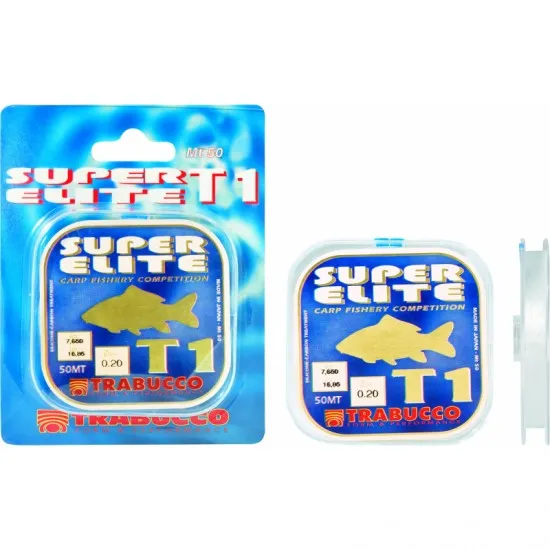 Fir Monofilament Trabucco - Super Elite Carp T1 0.14mm 50m