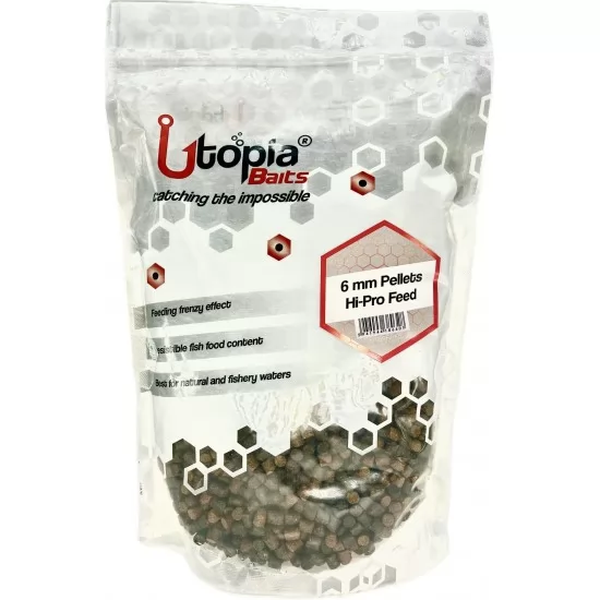 Pelete Utopia Baits - Hi-Pro Feed 6mm 1kg Pelete Utopia Baits - Hi-Pro Feed 6mm 1kg