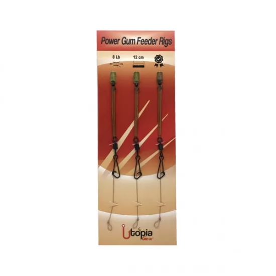 Utopia Gear - Montura Dunare Power Gum Feeder Rigs 8lb Utopia Gear - Montura Dunare Power Gum Feeder Rigs 8lb
